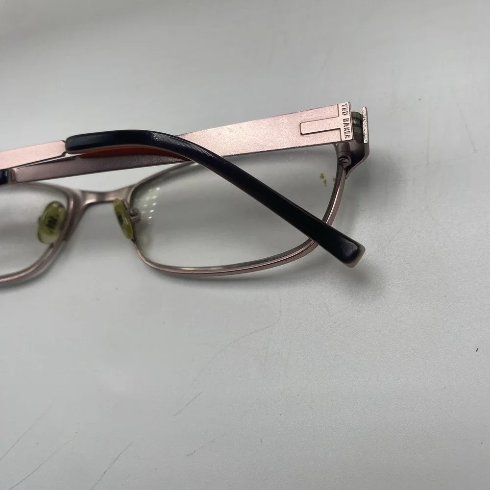 Ted Baker Eyeglasses Women FRAME ONLY Alosiu B222 52-16-135 Black Pink 557